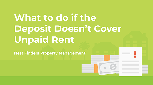 What to do if the Deposit Doesn't Cover Unpaid Rent